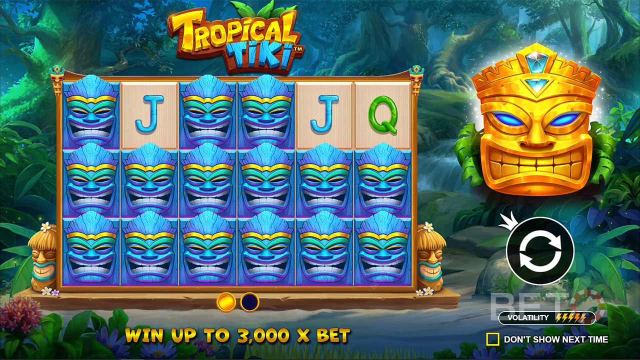 Tropical Tiki, Pragmatic, slot de vídeo, símbolos especiais, giros grátis